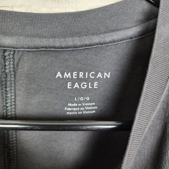 LAST CHANCE NWOT AMERICAN EAGLE Cap Sleeve Muscle Tee L - Picture 3 of 4